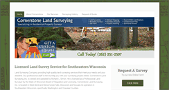 Desktop Screenshot of cornerstonelandsurvey.com